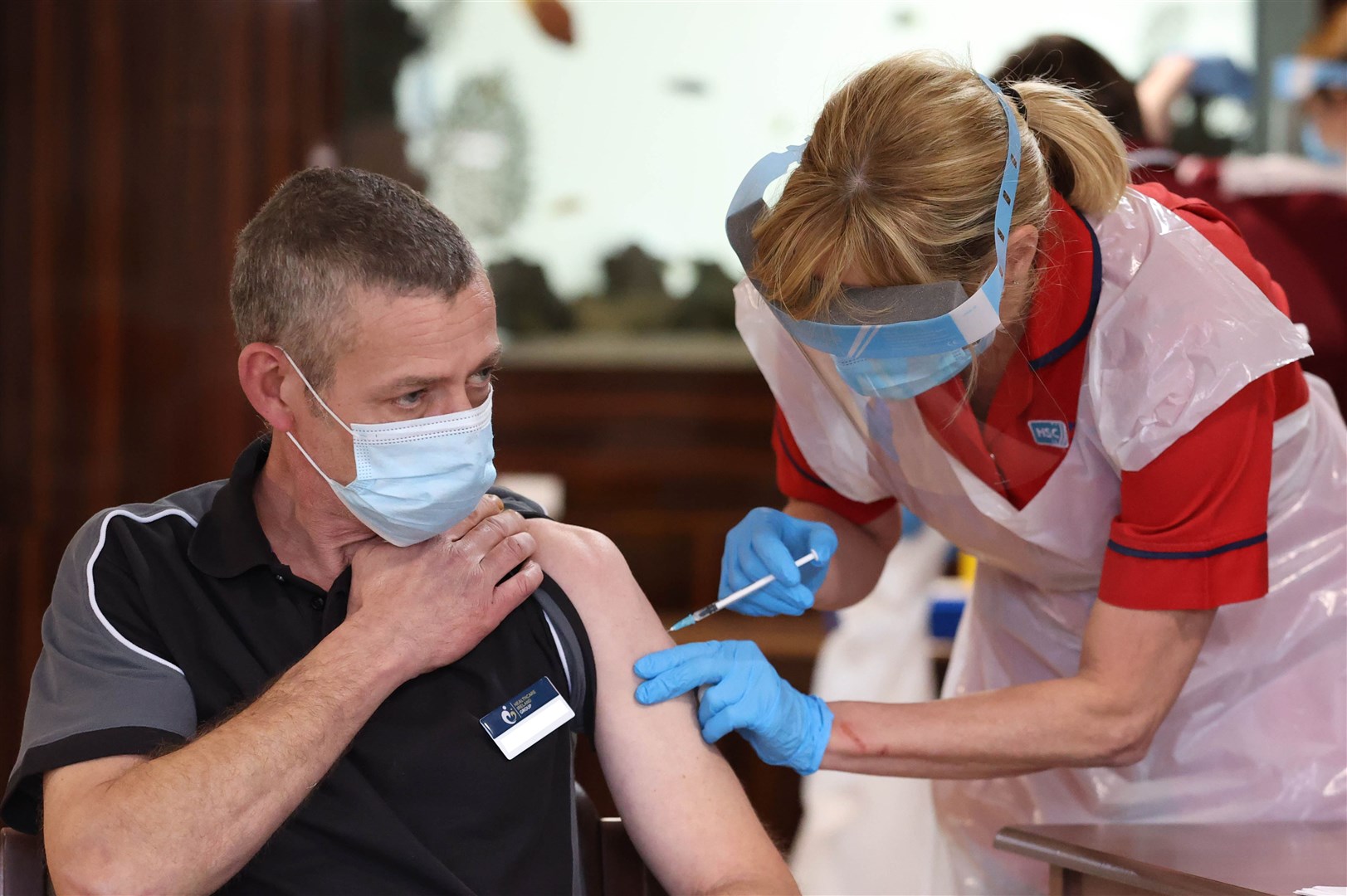 Care home staff and residents will be among the first to receive the vaccine (Liam McBurney/PA)