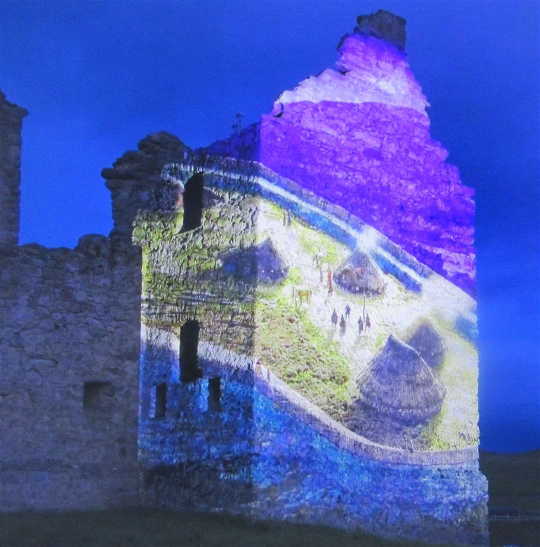 FABULOUS FILM SHOW: The projections onto Ruthven Barracks have proved one of the most stunning highlights of a remarkably successful promotion.