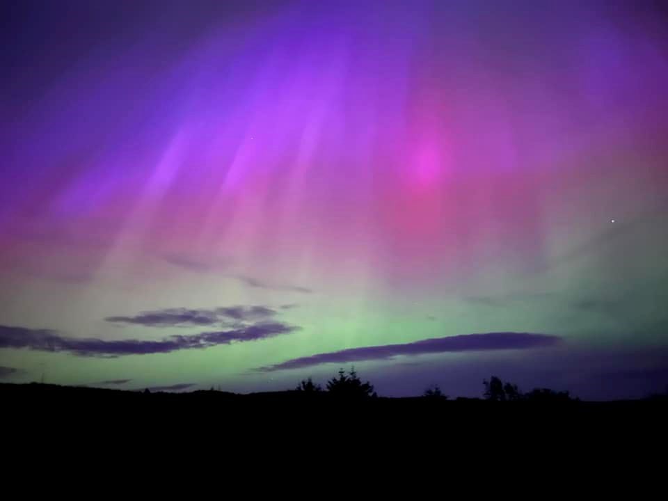 The aurora in Tomich, Cannich shot by Georgina Parker.