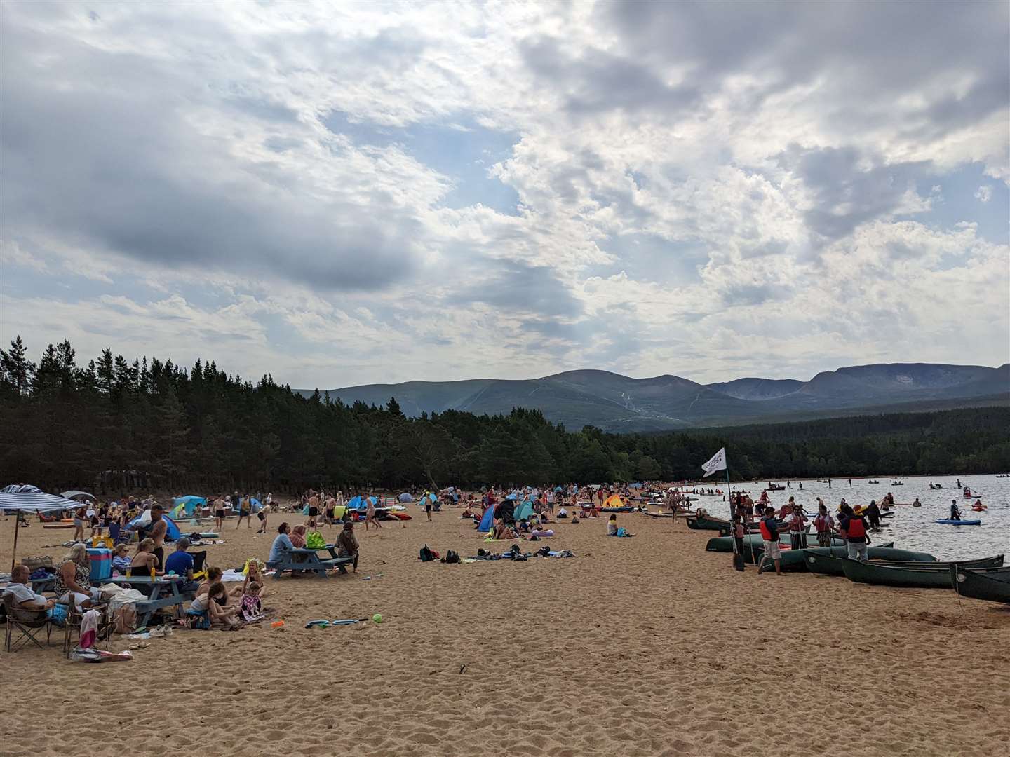 Loch Morlich and the surrounding Glenmore area is hugely popular in the summer and visitor numbers have boomed since the end of the first lockdown.