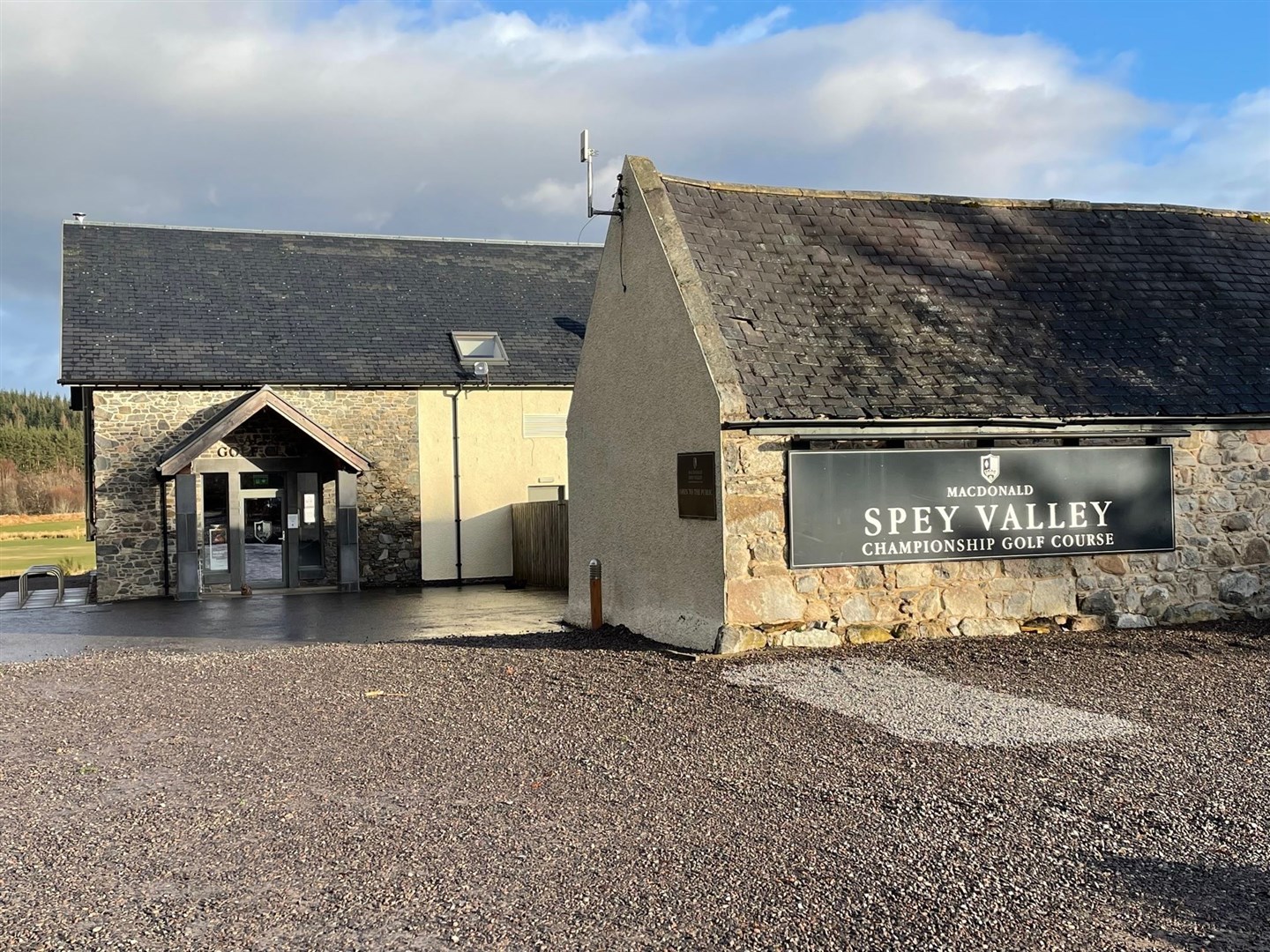 The clubhouse at Spey Valley golf course where Mr Brannan had been drinking and watching the Six Nations rugby.