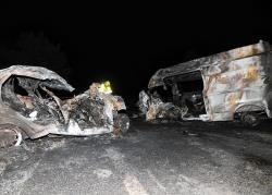 The scene of the accident near Kingussie