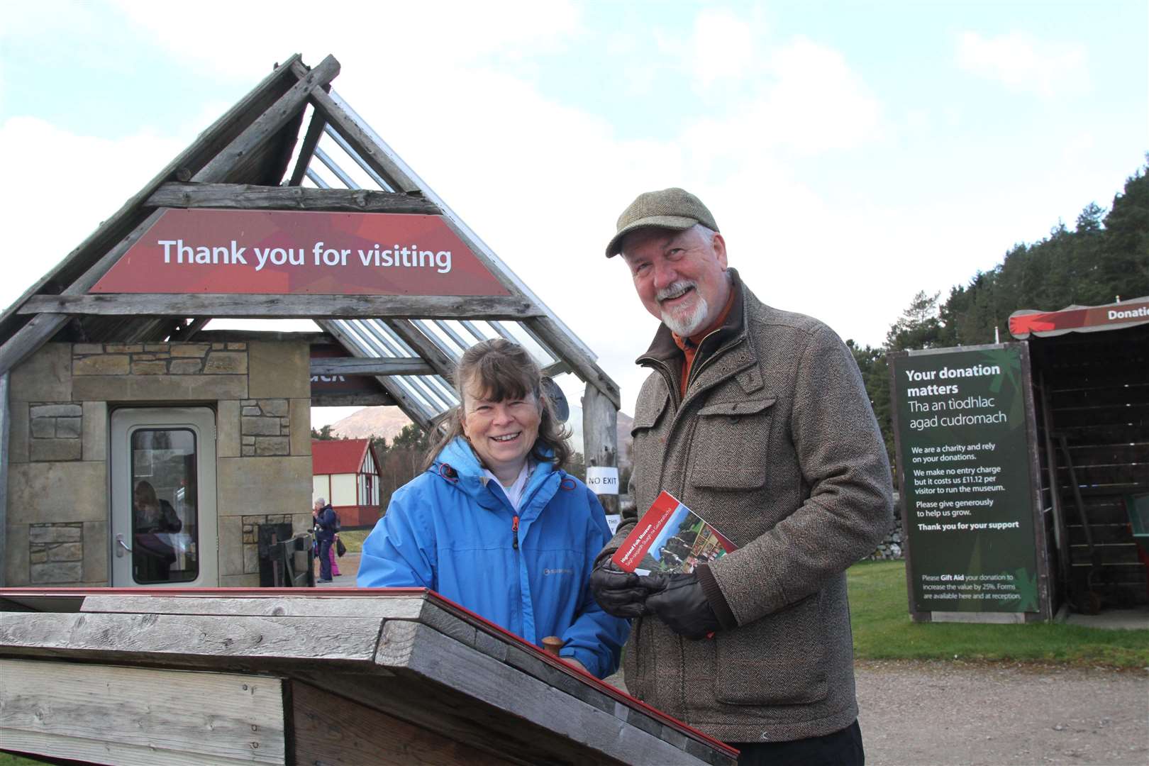 The first visitors were John and Gillian Hanson, all the way from Bury.