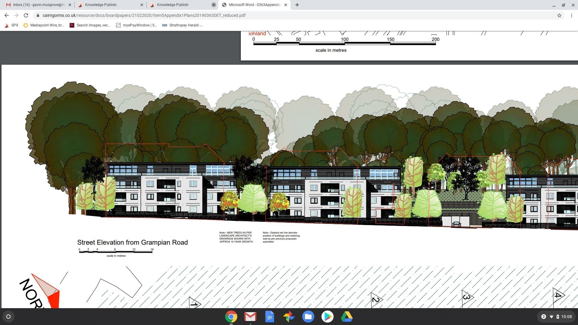 GRAMPIAN ROAD DEVELOPMENT: The new private market Aviemore flats lined up for the eyesore site near the southern entrance to village.