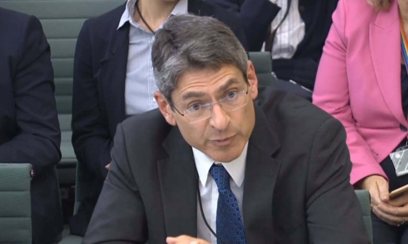 Jonathan Haskel giving evidence to the Treasury Select Committee at the House of Commons, London, on the subject of Bank of England Inflation Reports