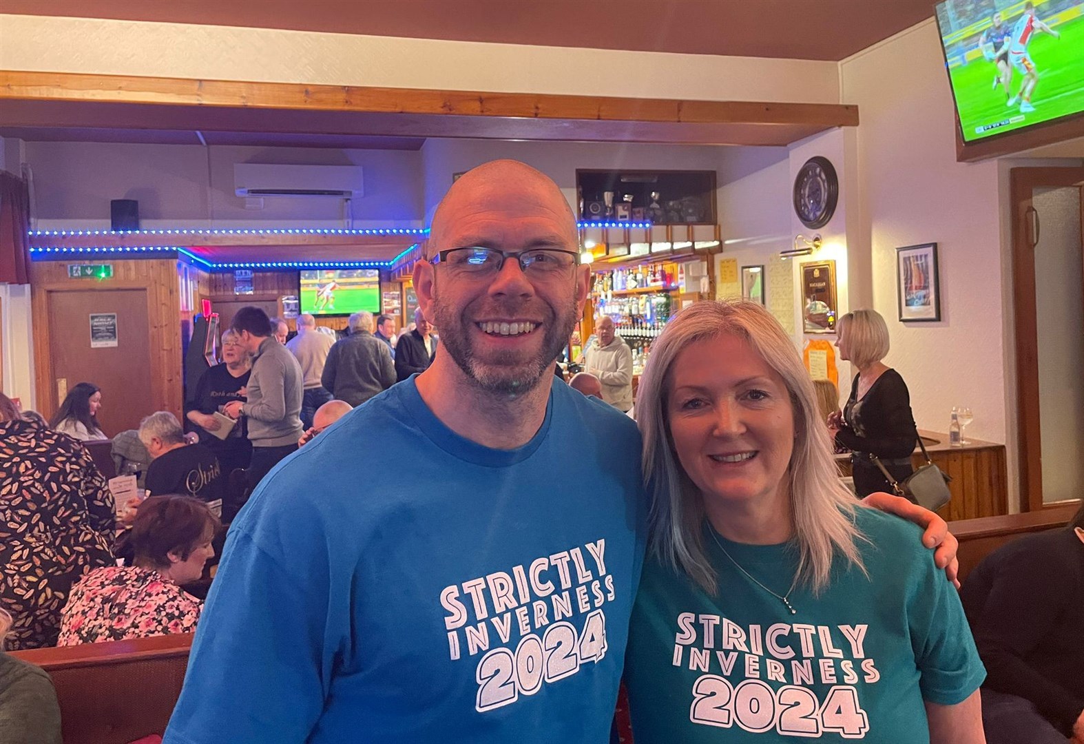 Andy Dixon and Ruth Mason at the race night.