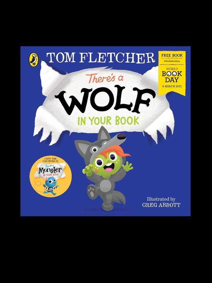 Il y a un loup dans la couverture de votre livre.  Image: https://www.worldbookday.com/book/theres-a-wolf-in-your-book/