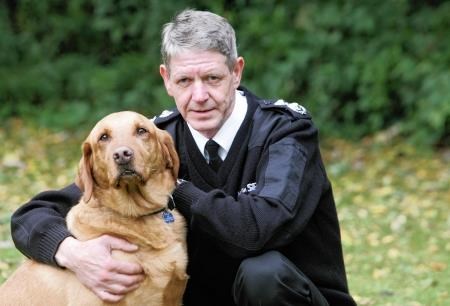 Chief Superintendent Mike Flynn and friend