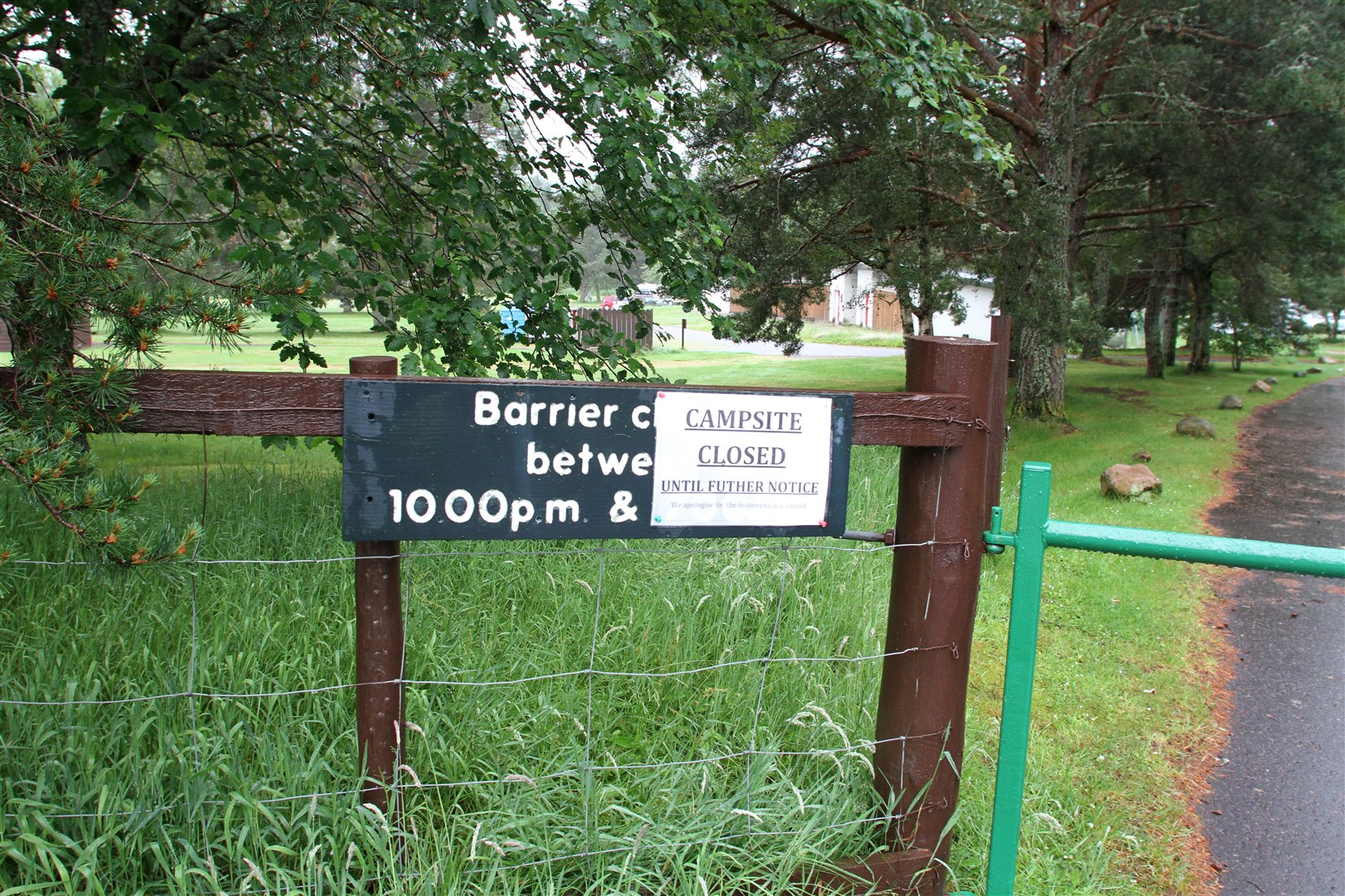 The gates at Glenmore Campsite have been locked since the coronavirus and remain so despite other sites across Scotland reopening for business.