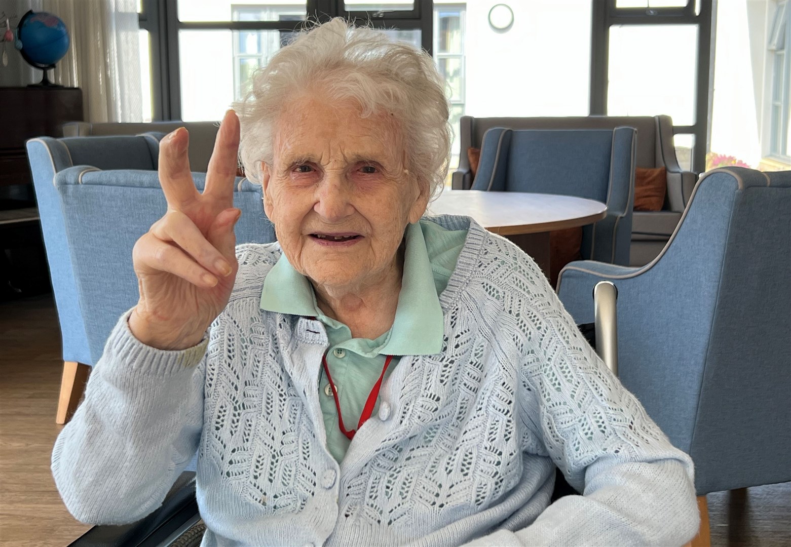 VICTORY: Doctor Jean Munro at home in Lynemore, Grantown