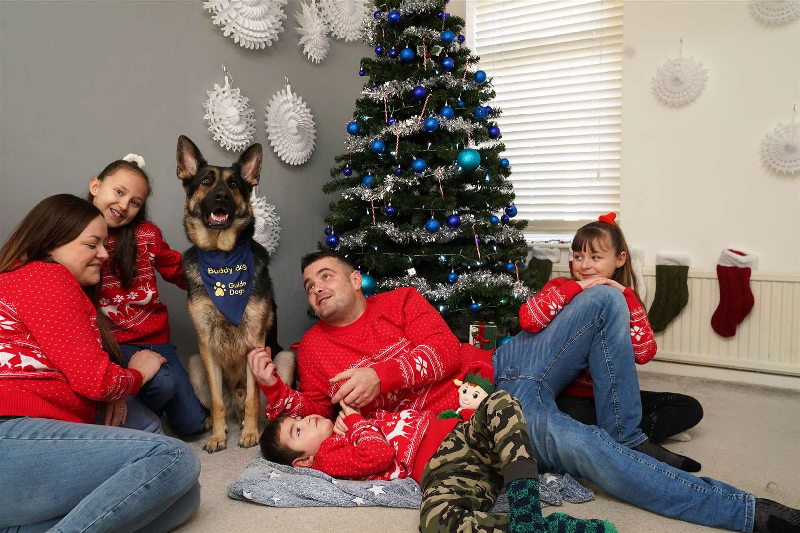 The family has a few festive plans to treat Buddy (Owen Humphreys/PA)