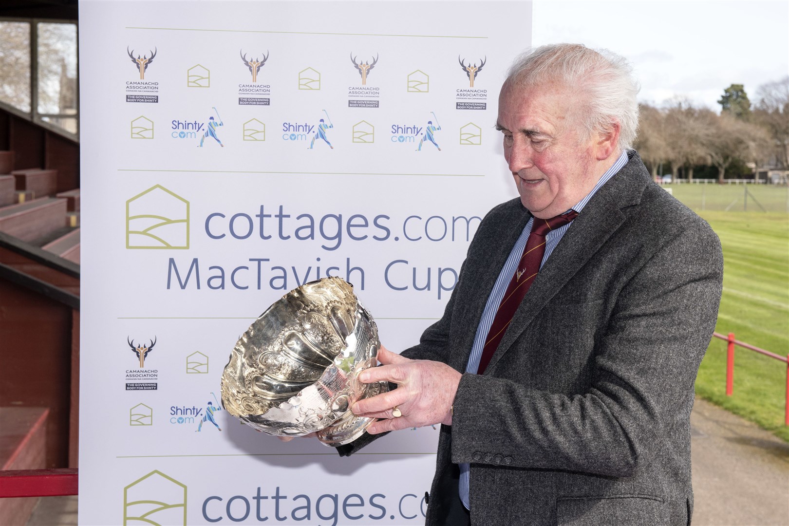John MacKenzie has the Mactavish Cup back in his hands having captained Newtonmore to claiming the silverware in 1968.