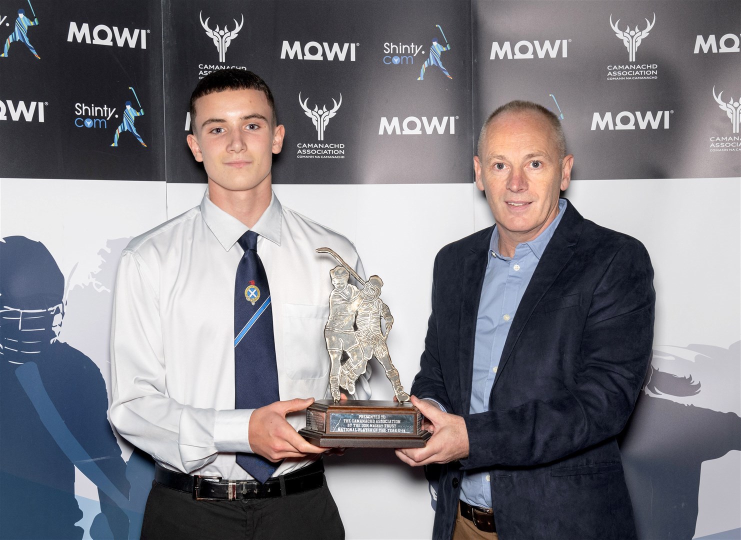 U14 player of the year, James Coyle, who has scored a hatful of goals for Newtonmore at junior level.