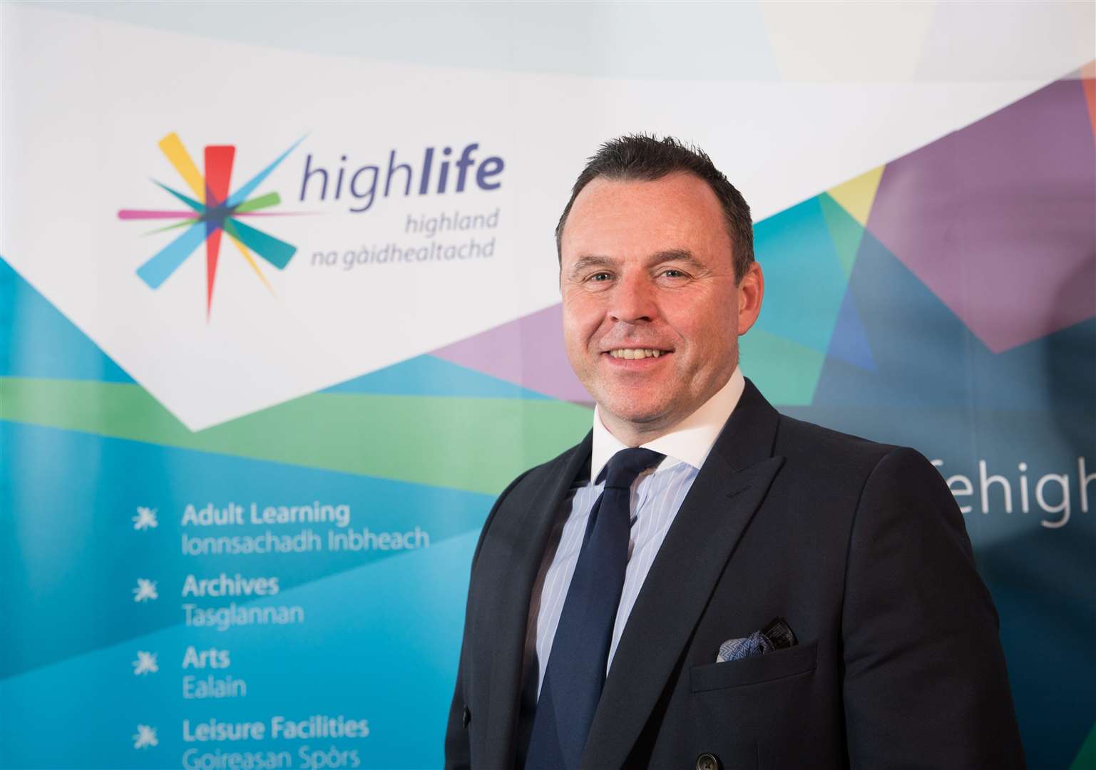 High Life Highland’s Steve Walsh celebrate the latter’s commitment to supporting young people into work.