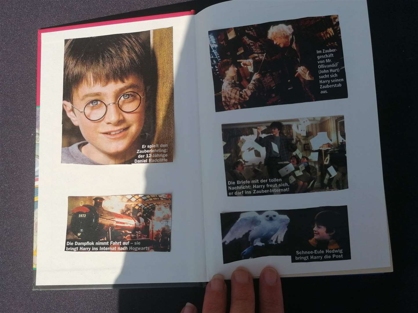 The owner’s children stuck some pictures in the book after the first film came out (Hansons/PA)