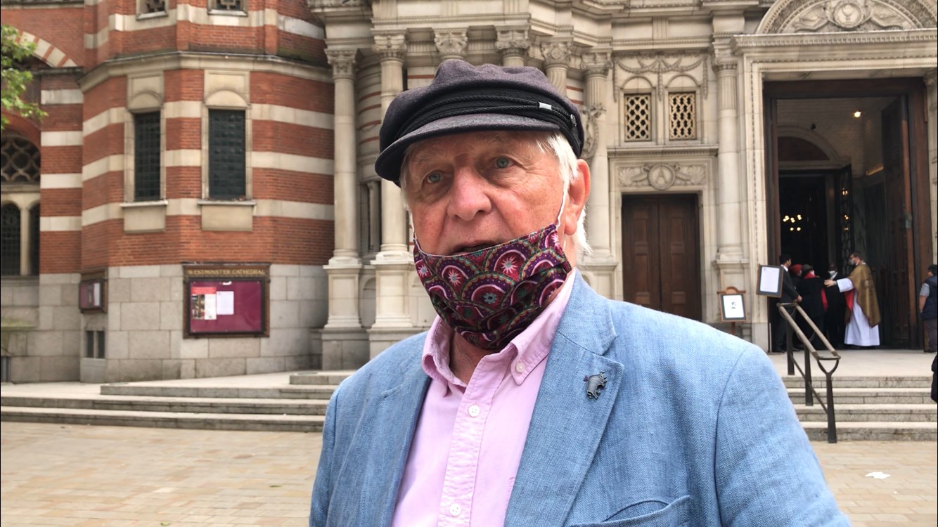 Retired schoolteacher Harry Groenen, 73, from Kingston-upon-Thames (Laura Parnaby/PA)