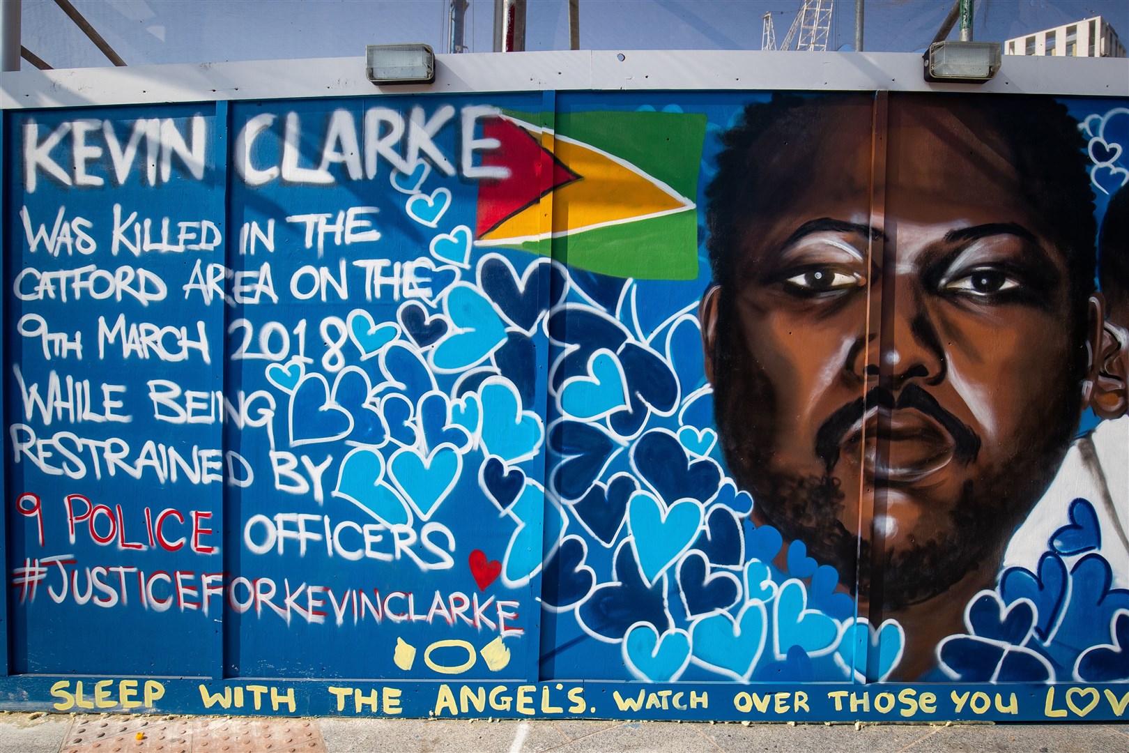 A mural commemorating Kevin Clarke (Aaron Chown/PA)