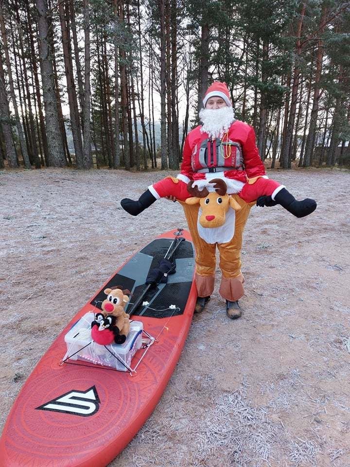 YEE-HA! Chris MacDonald from Kincraig and Rudolf!