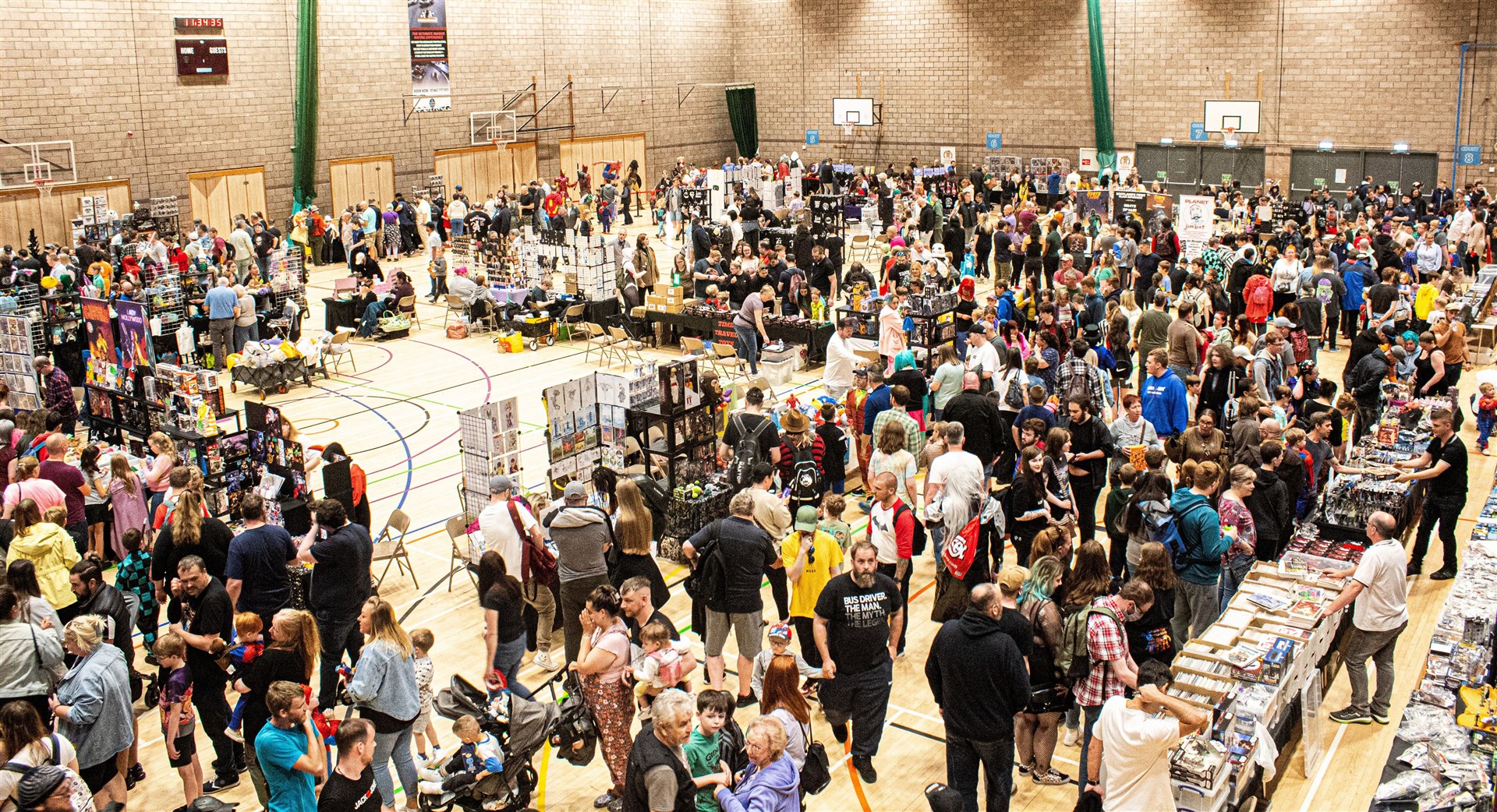 A crowd of over 3500 comic fans descended upon Inverness for last year's event. Picture: Niall Harkiss