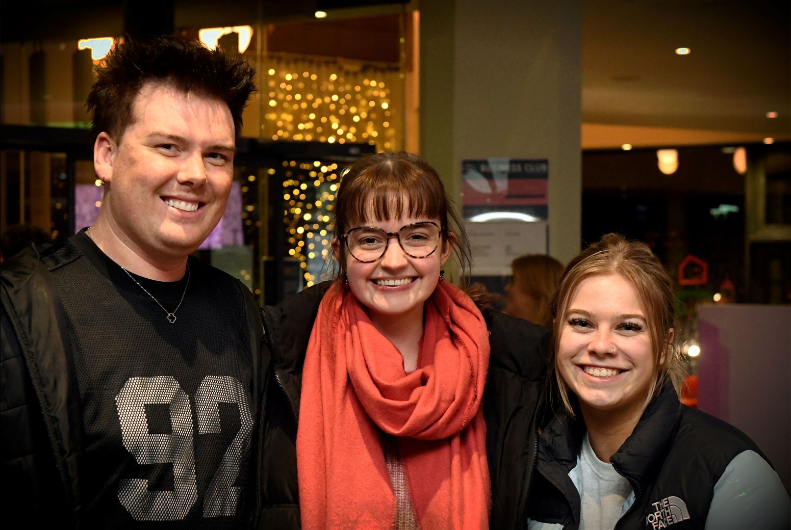 Lewis Campbell, Chloe Truscott and Lucie Brown. Picture: James Mackenzie