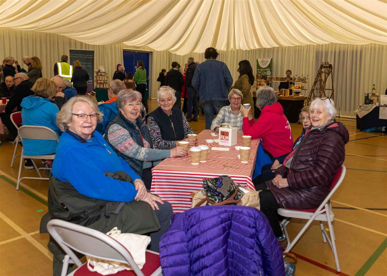 Enthusiasts came from all over the strath to enjoy the Food Hall