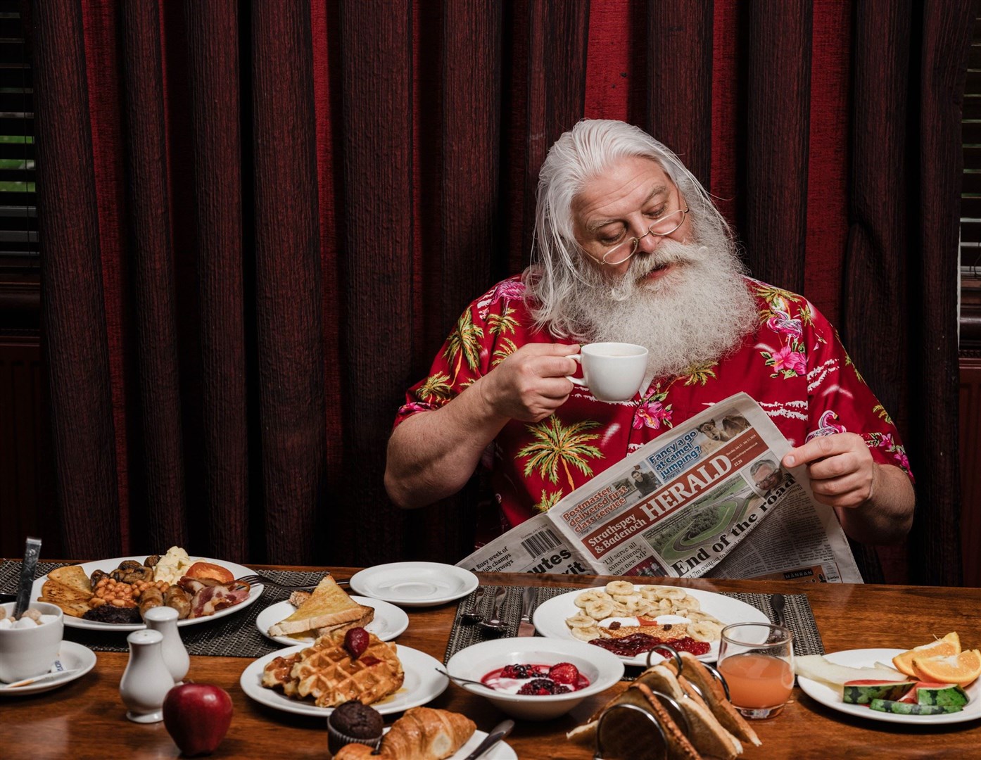 Clearly a man with good reading tastes and a hearty appetite.