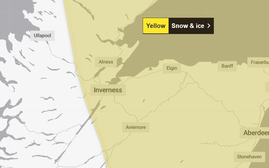 Met Office warnings of continuing ice risk will remain in place until midday.