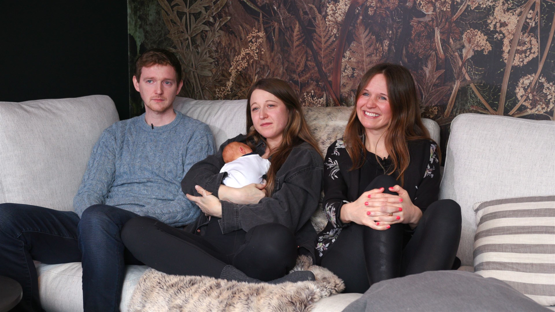 Amy Purdie, right, said her mother and sister had also volunteered for the womb transplant (Womb Transplant UK/PA)