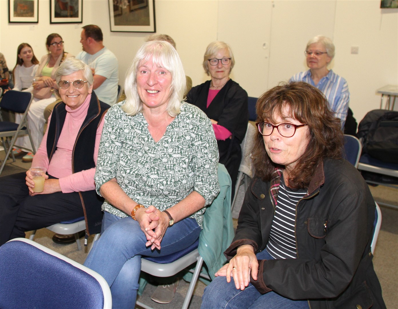 THE LAST WORD: The audience gathers at the Iona Gallery for the final event of this year's successful Kingussie Festival of Words