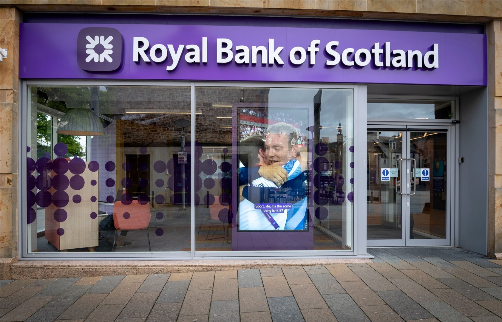 RBS in Falcon Square, Inverness official opening. Picture: Callum Mackay.