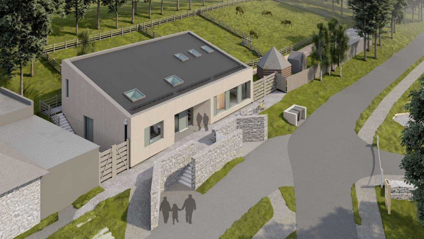 A image of the proposed new Cairngorms reindeer centre visitor hub.