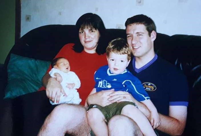 Veronica and Alistair with their children.