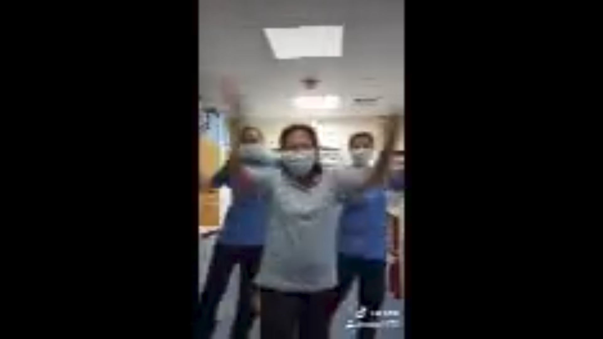 Staff in the renal unit did a dance.