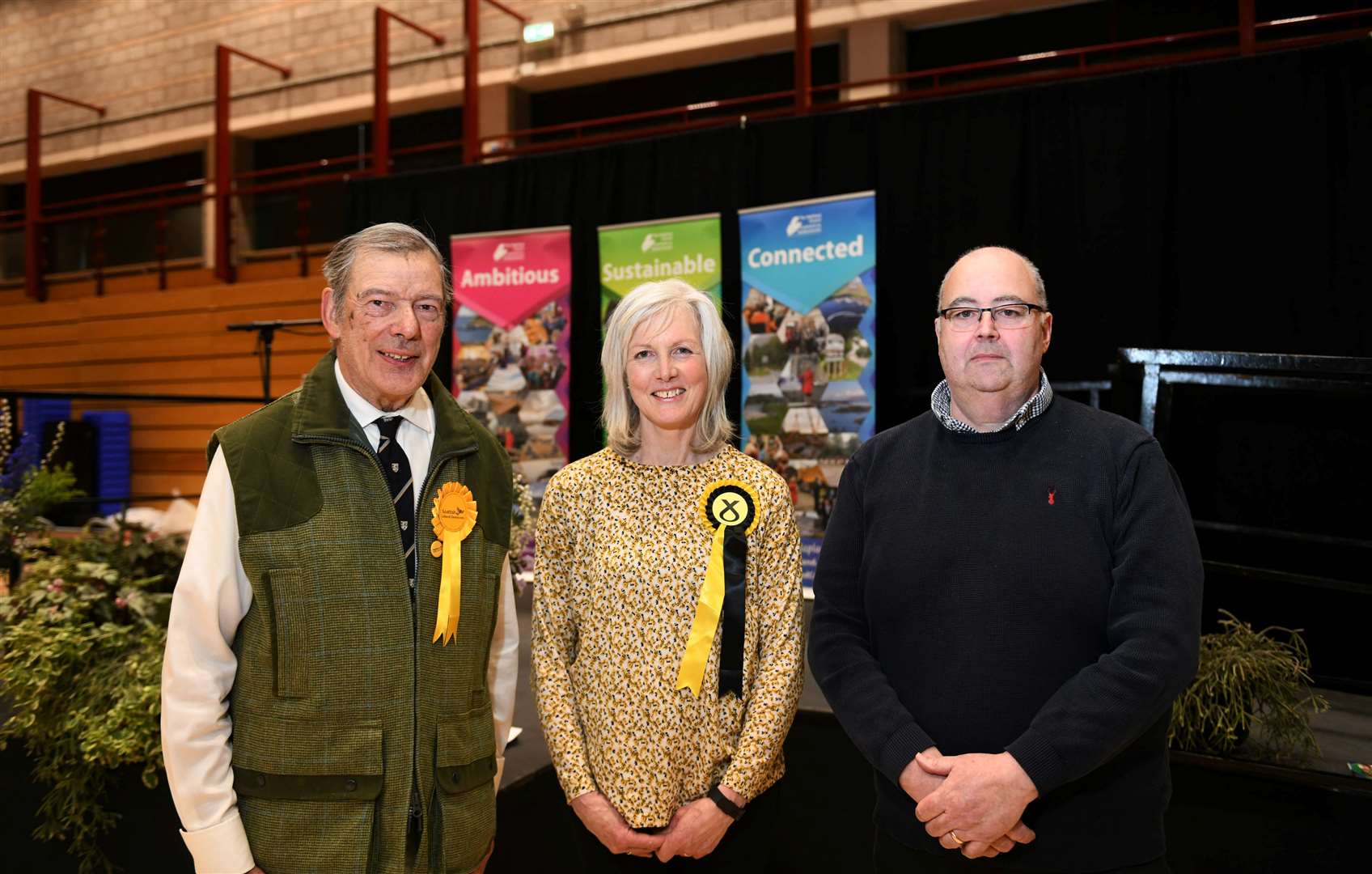 Councillors by Ward: 01 North, West and Central Sutherland: Michael Baird (Scottish Liberal Democrats), Marianne Hutchison (Scottish National Party) and Hugh Morrison (Independent). Picture: Callum Mackay