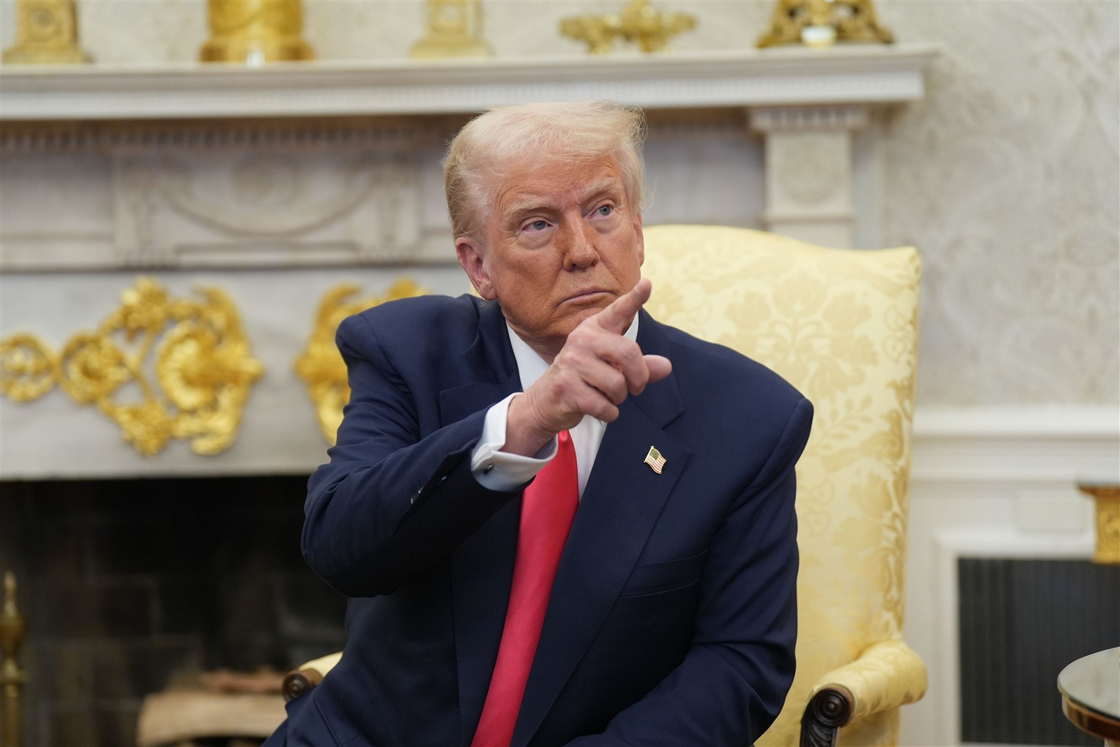 US President Donald Trump (Niall Carson/PA)