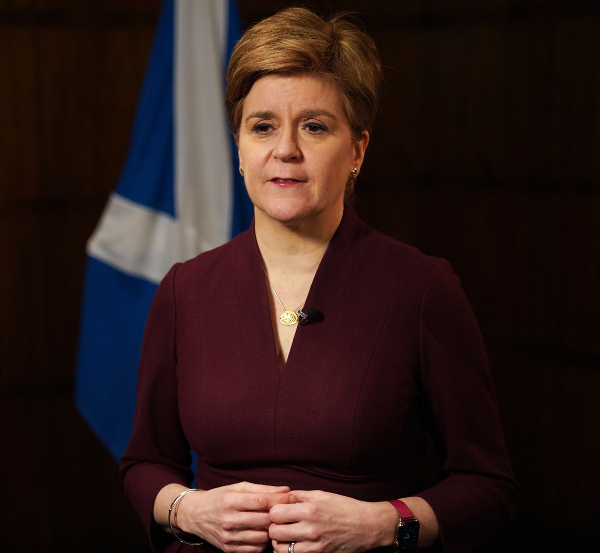 First Minister Nicola Sturgeon.