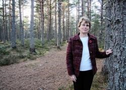 Alison Fielding at the proposed site
