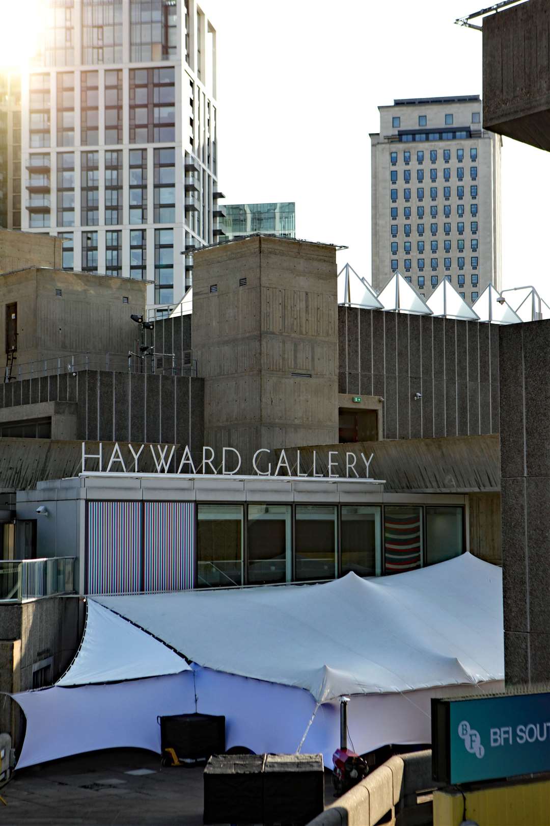 The Hayward Gallery from Waterloo Bridge (Luciana Guerra/PA)