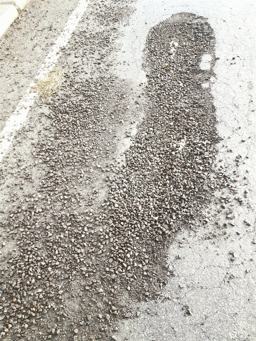 Potholes are appearing on the bridge