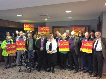 Mr and Mrs Stewart and the campaign team