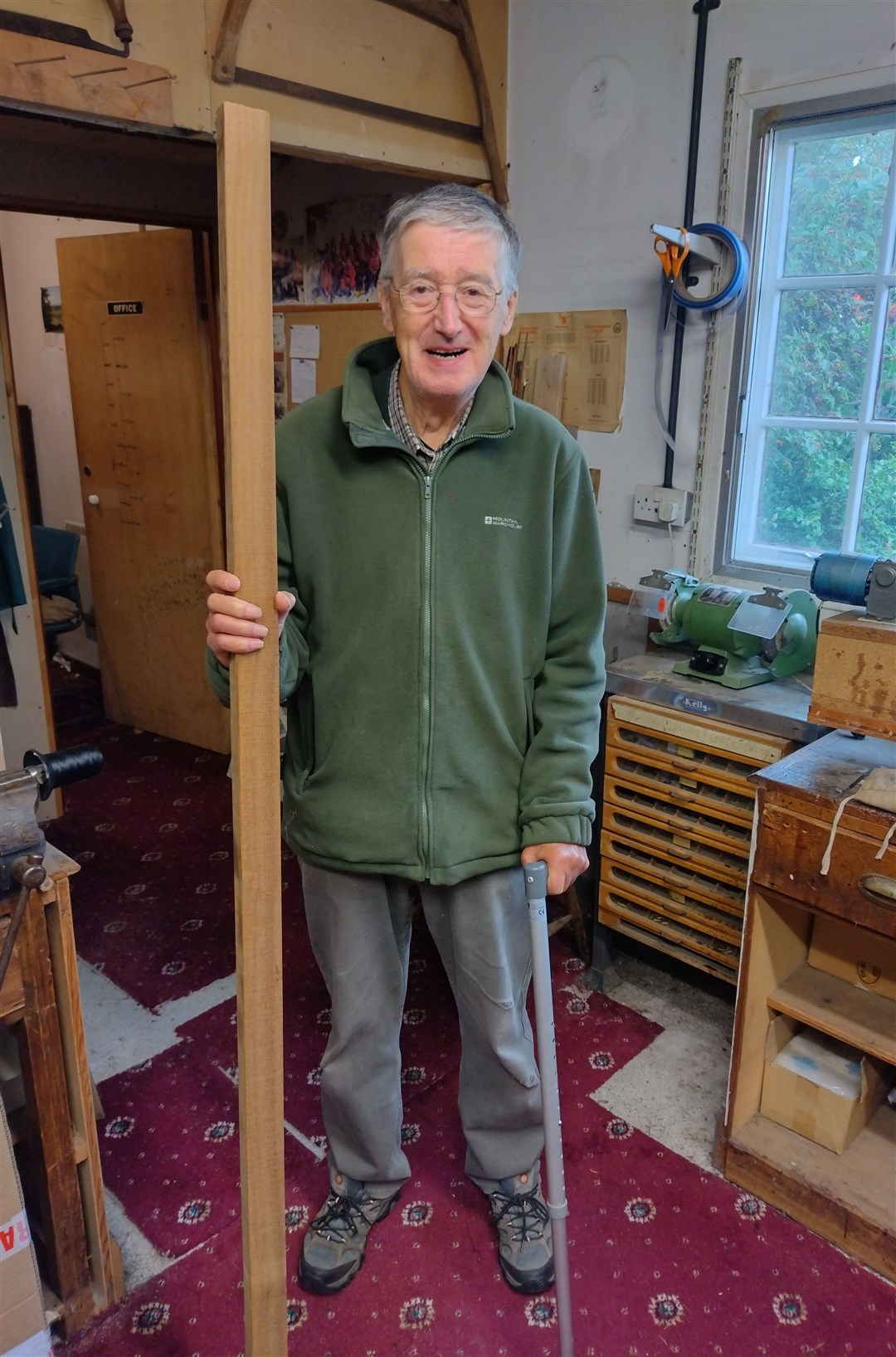 GOING FISHING.....yes but in three months' time. That's how long it will take the master to plane down this beautiful piece of greenheart.