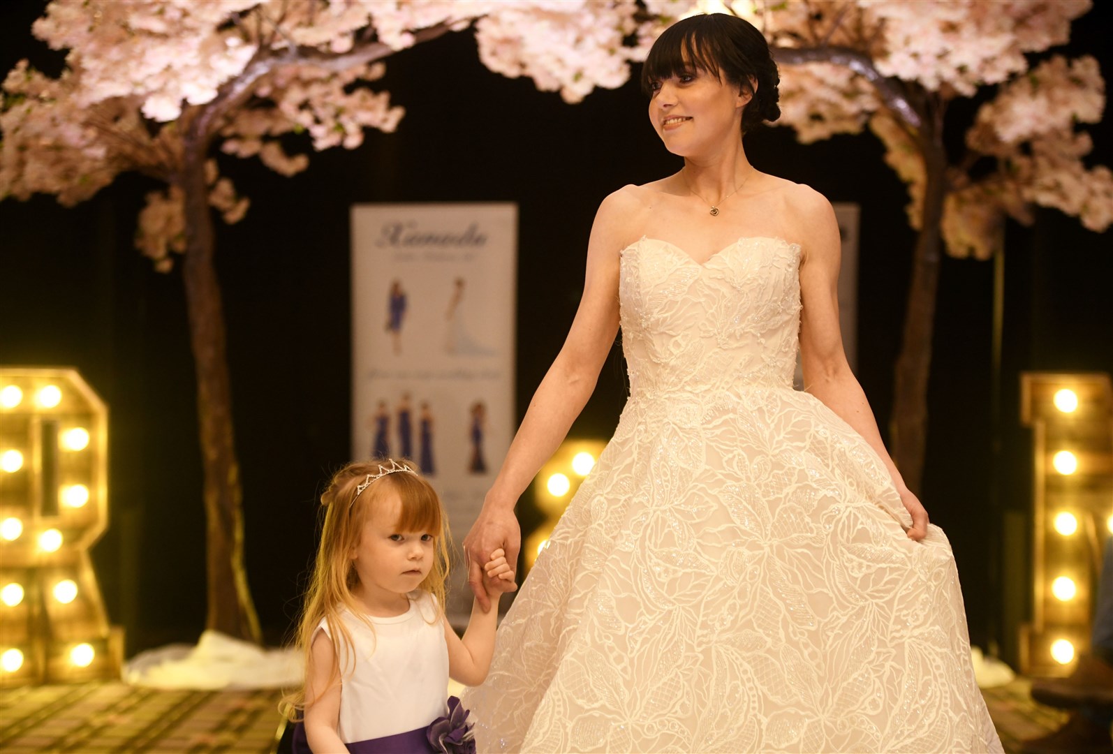 Jenny modelling a light weight Destination dress for Xanadu Bridal. Picture: James Mackenzie.