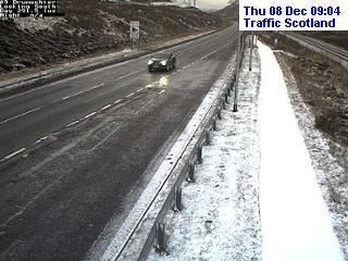 The A9 at Drumochter this morning