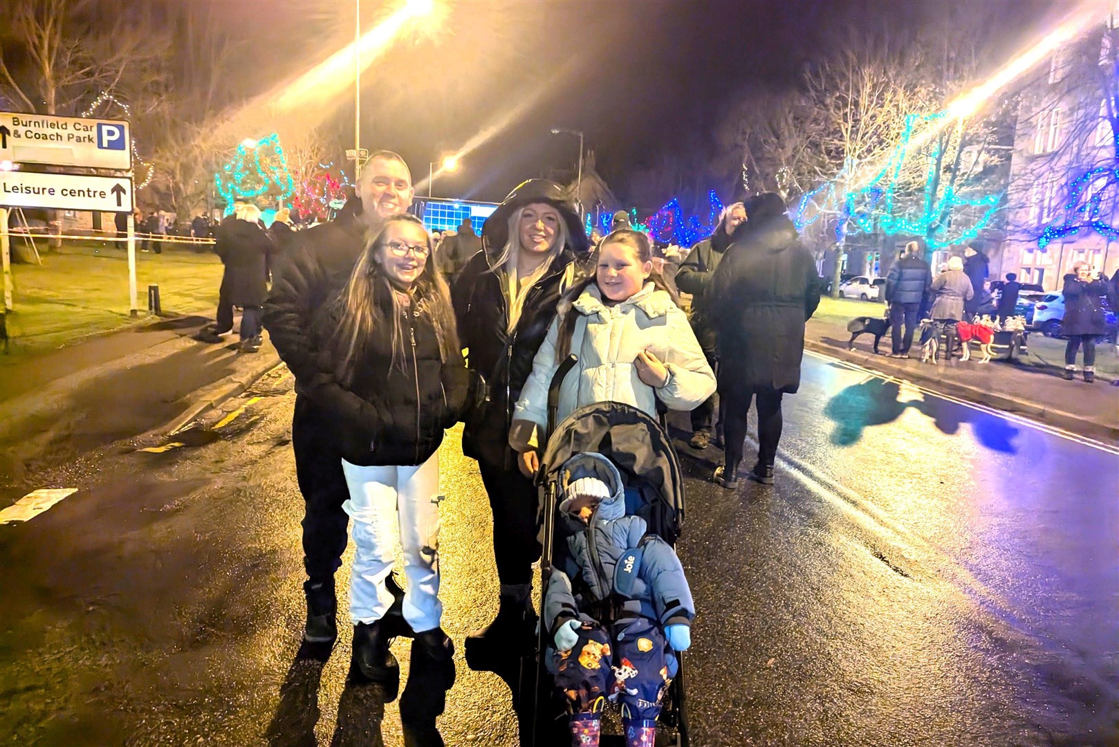 The McAllister family from Grantown - Lee and Natalie with Darci, Miyah and Cruze. Pictures: Frances Porter