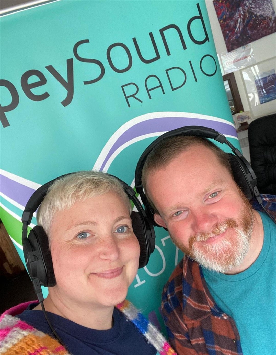 WINNING TEAM: The Wrights are hugely popular presenters on the strath's community radio station.