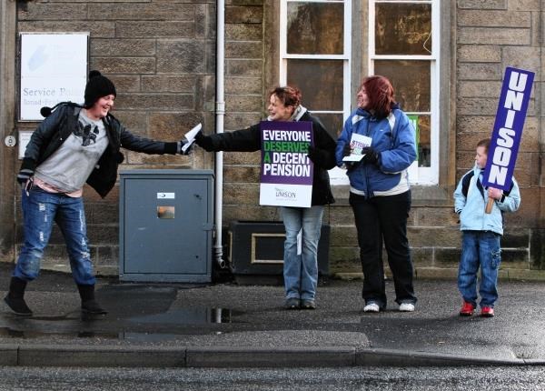 Strikers get their message over in Grantown