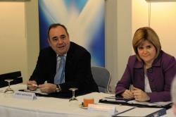 Nicola Sturgeon on a recent visit north with First Minister Alex Salmond