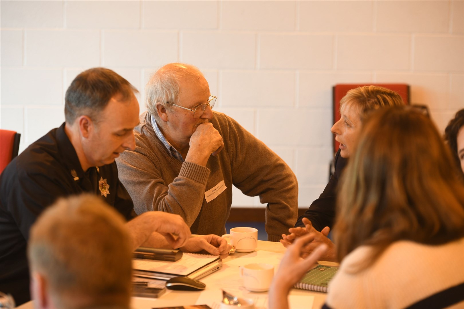 Discussions during the summit. Picture: James Mackenzie