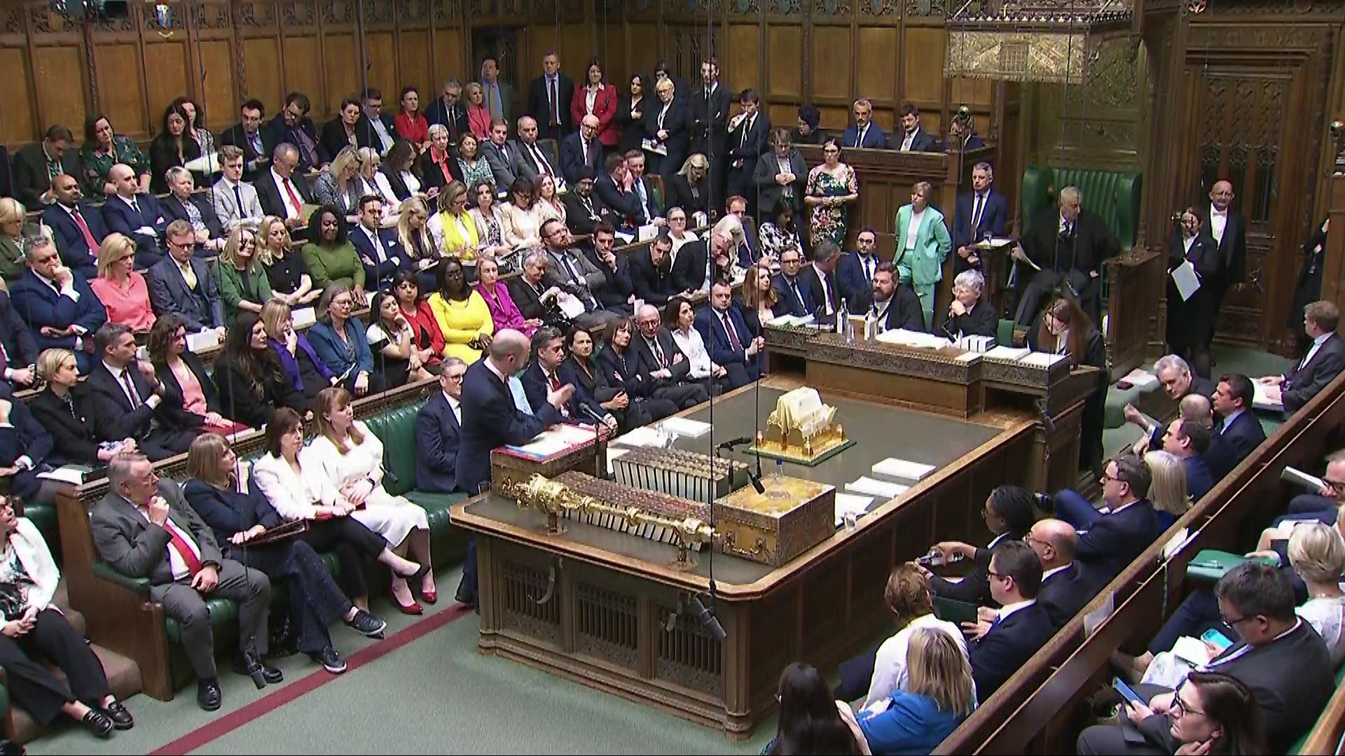 Commons was recalled from recess, the first Saturday recall since the Falklands War in 1982 (House of Commons/UK Parliament/PA)