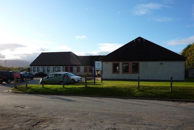 The former Aviemore Health Centre is being used as a base for the NHS Highland clinics. Picture: Phil Champion.